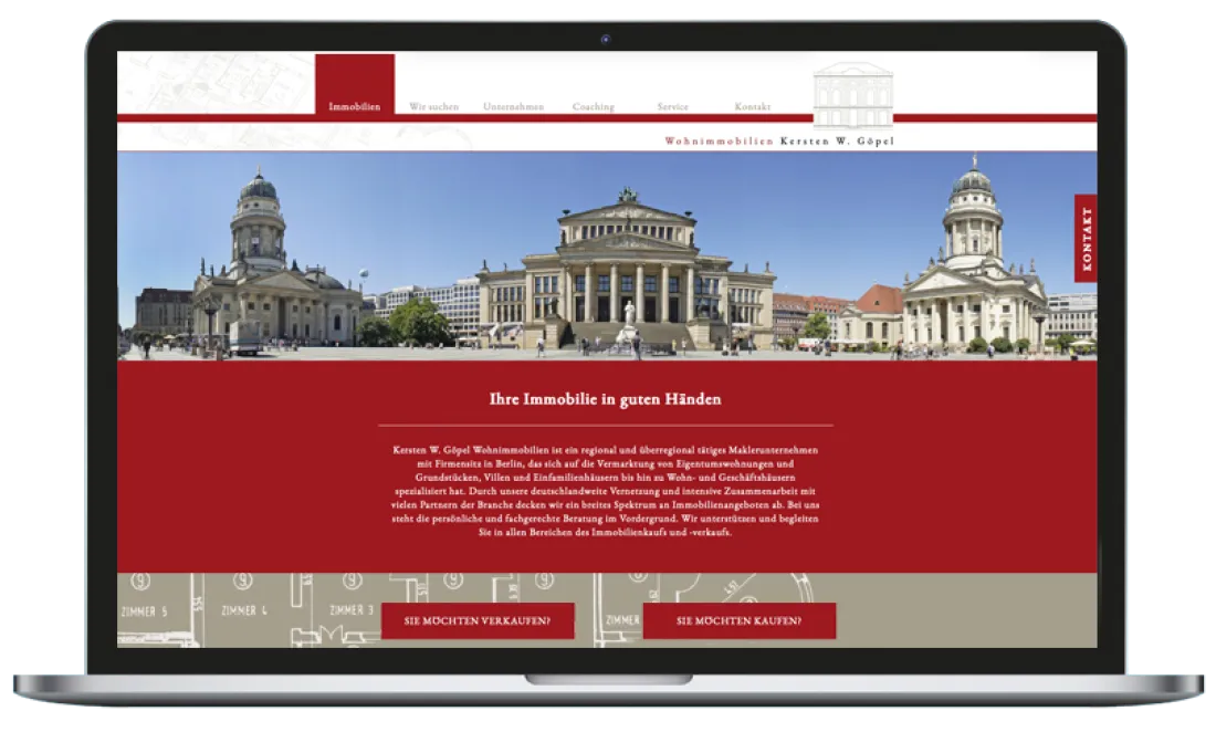 website für immobilienmakler