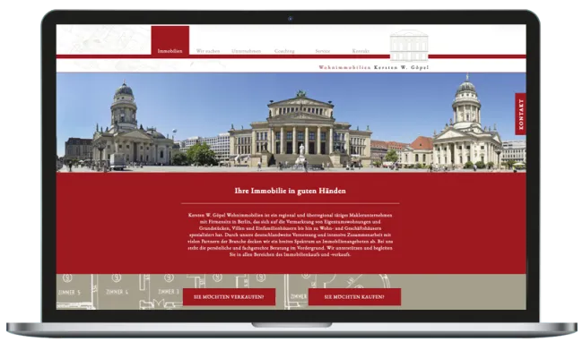 website für immobilienmakler